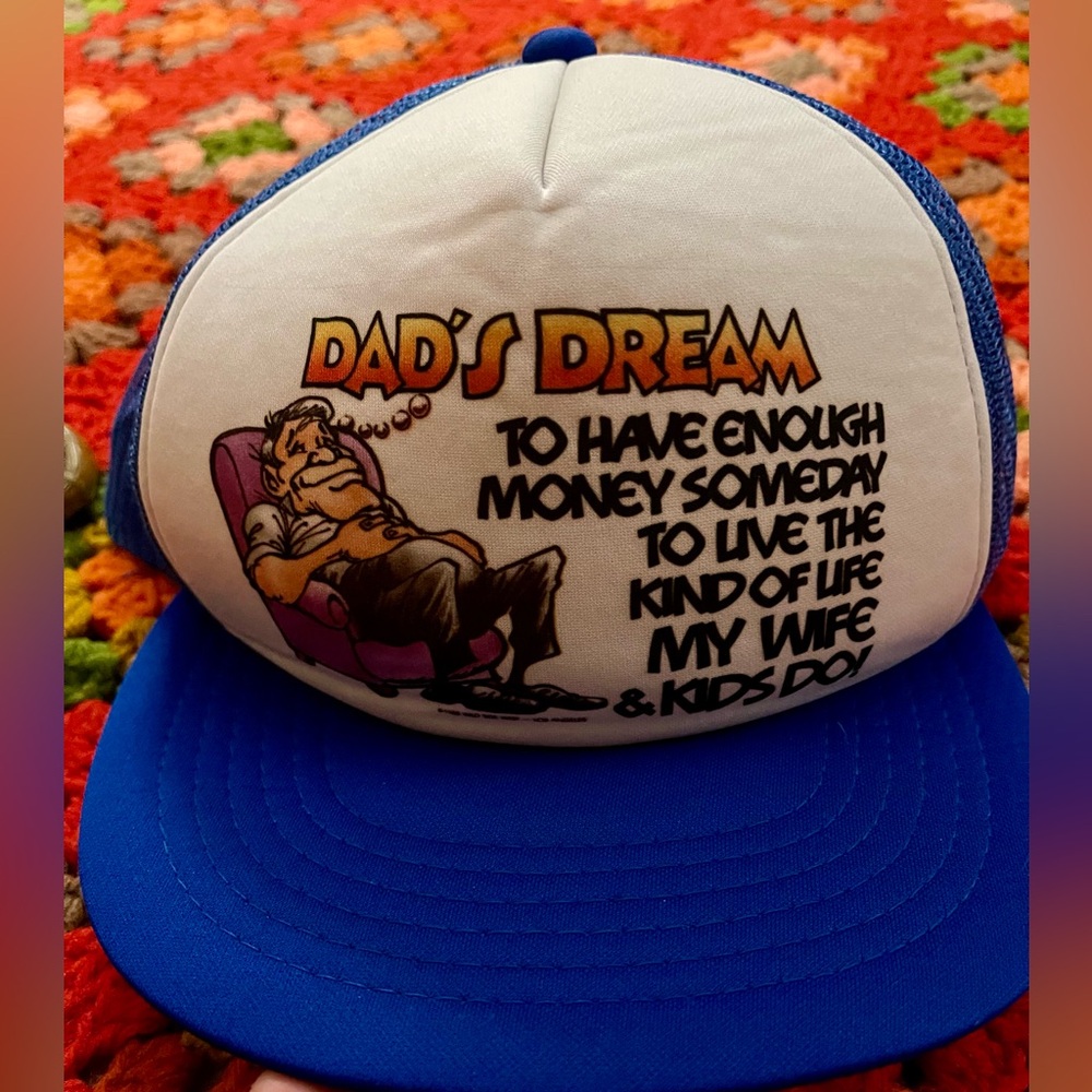 80’s flat brimmed trucker hat